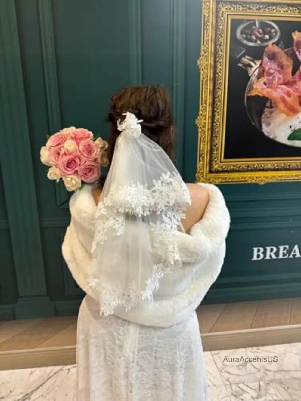 White Lace Appliques Shawls Wedding Bridal Cape Shoulder Covers Bolero